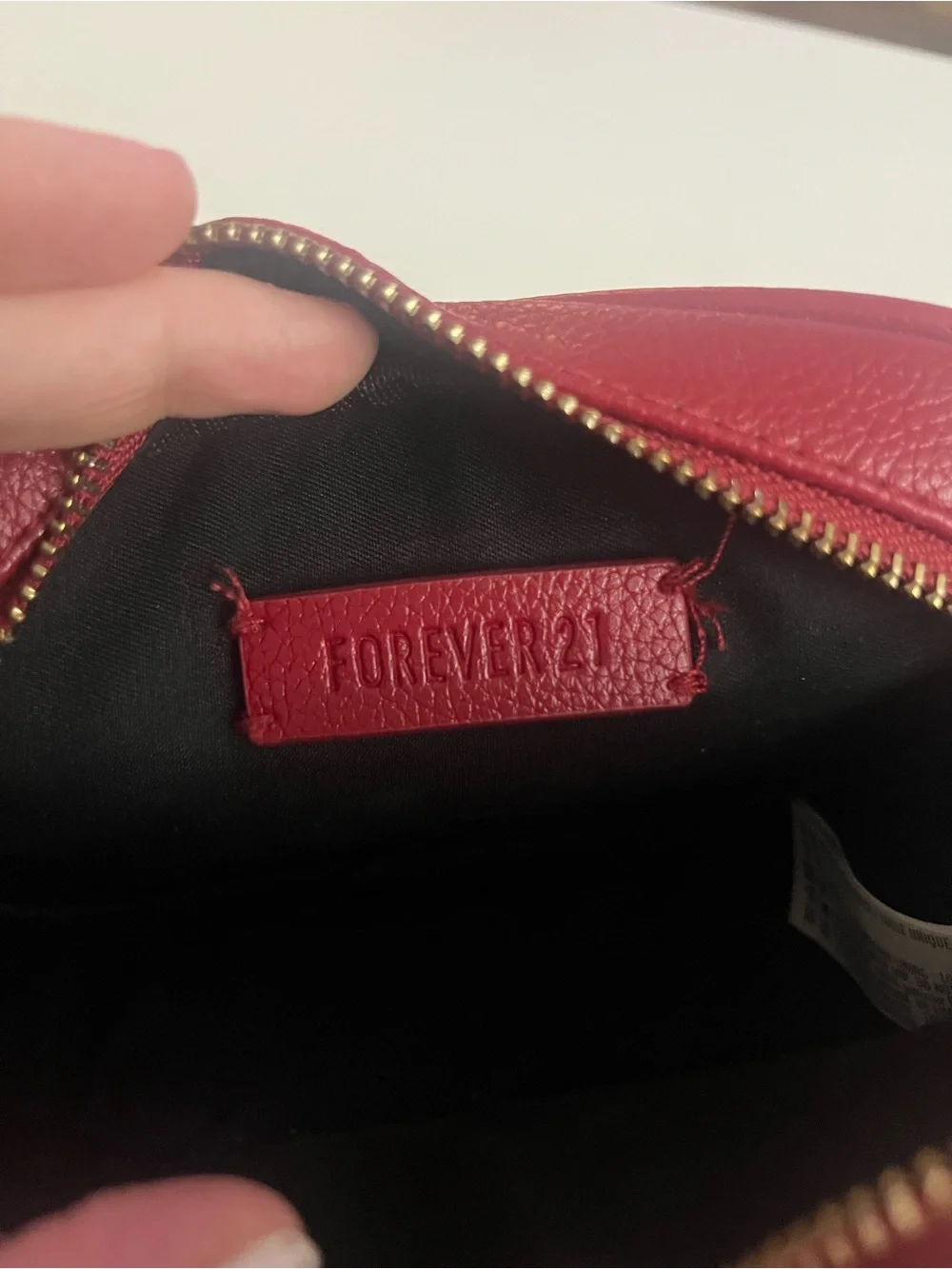 Forever 21 red leather